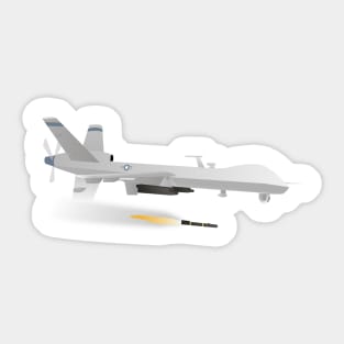 Reaper Military UAV Sticker